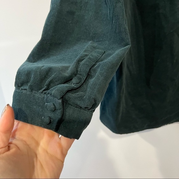 Madewell Corduroy Kinston Side-Button Wrap Top - Picture 8 of 14